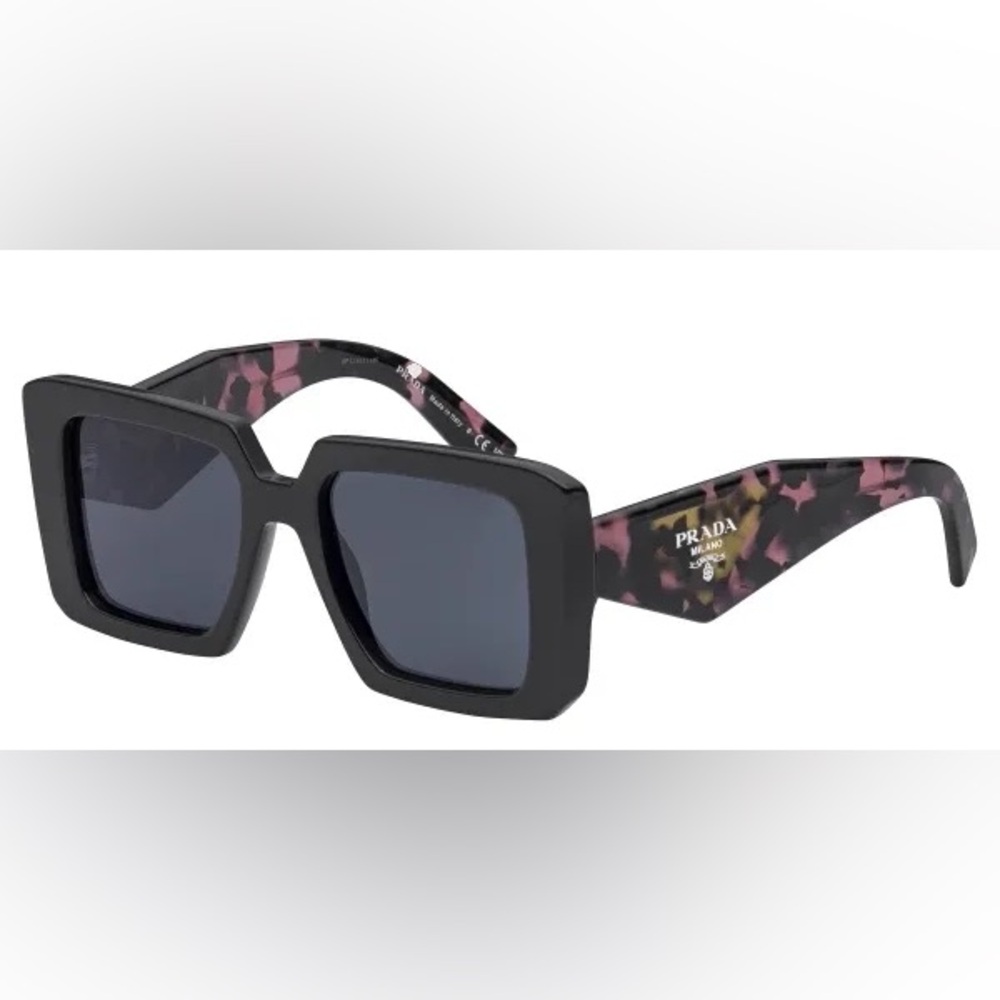 Prada Black and Pink Women's Sunglasses